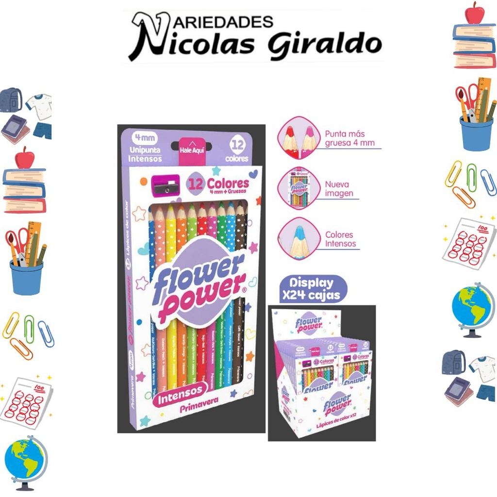 Color primavera flower power x12