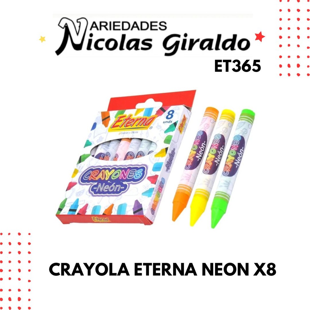 Crayola eterna neon x8