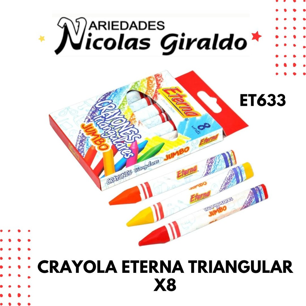 Crayola eterna triangular x8