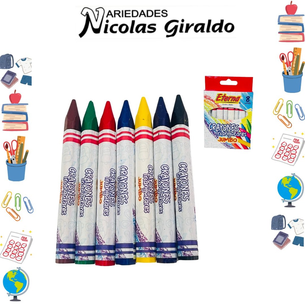 Crayola eterna triangular x8
