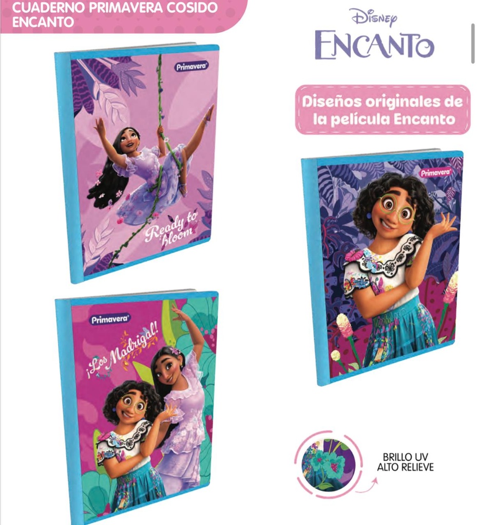 Cuaderno cosido prim. 100 H raya encanto