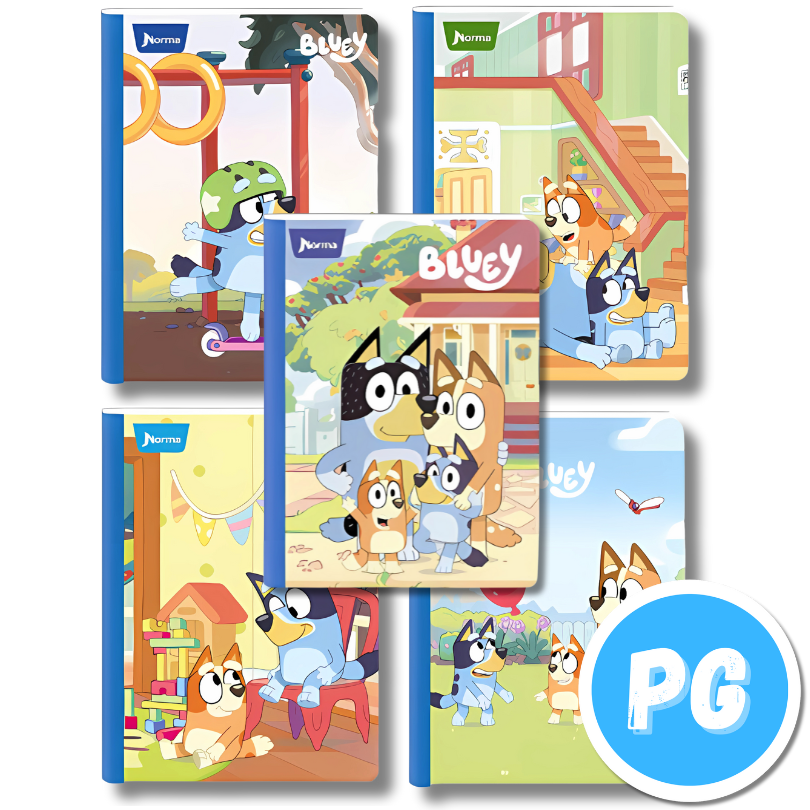Cuaderno norma gama media bluey 100H raya