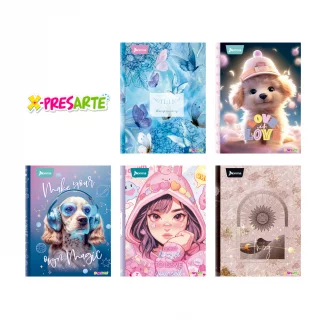 Cuaderno xpresarte dura book 100 H femenino cuadro