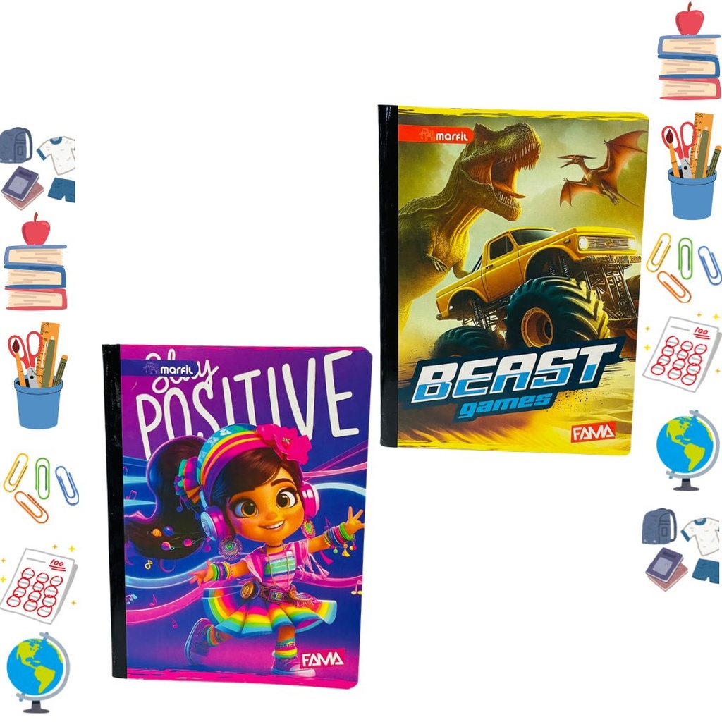 Cuaderno fama cosido economico 100H raya