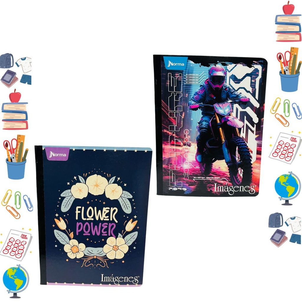 Cuaderno norma cosido economico 50H rayas