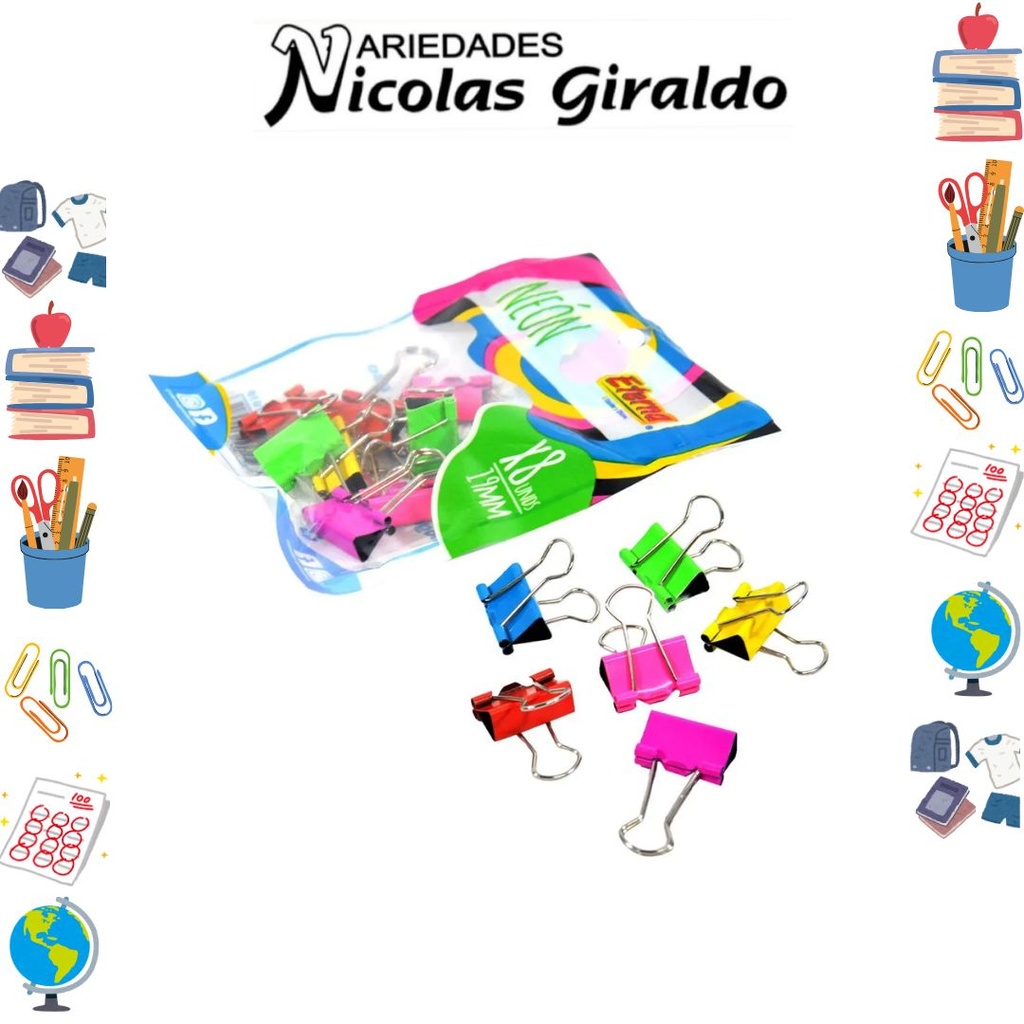 Gancho lotero neon 8 pcs