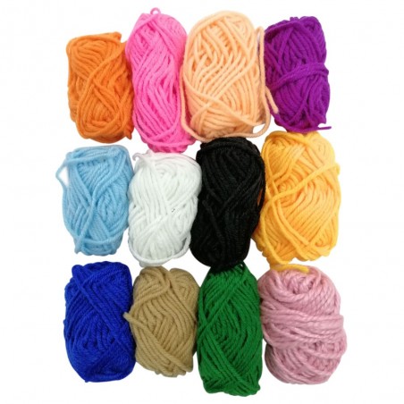 Lana escolar marfil x20 surtida 