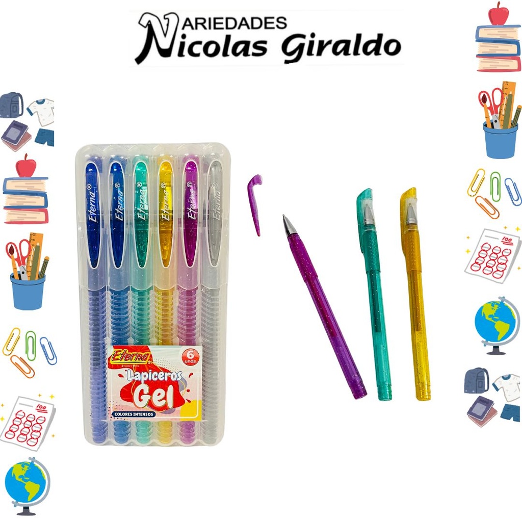 Lapicero eterna mirellado x6