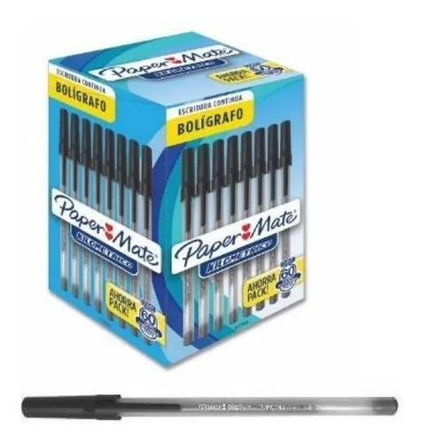Lapicero kilometrico negro caja x60