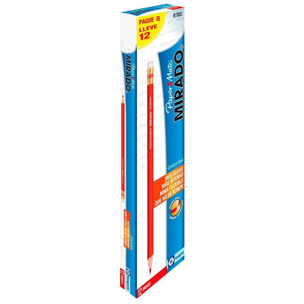 Lapiz mirado rojo x12 (UND $950)