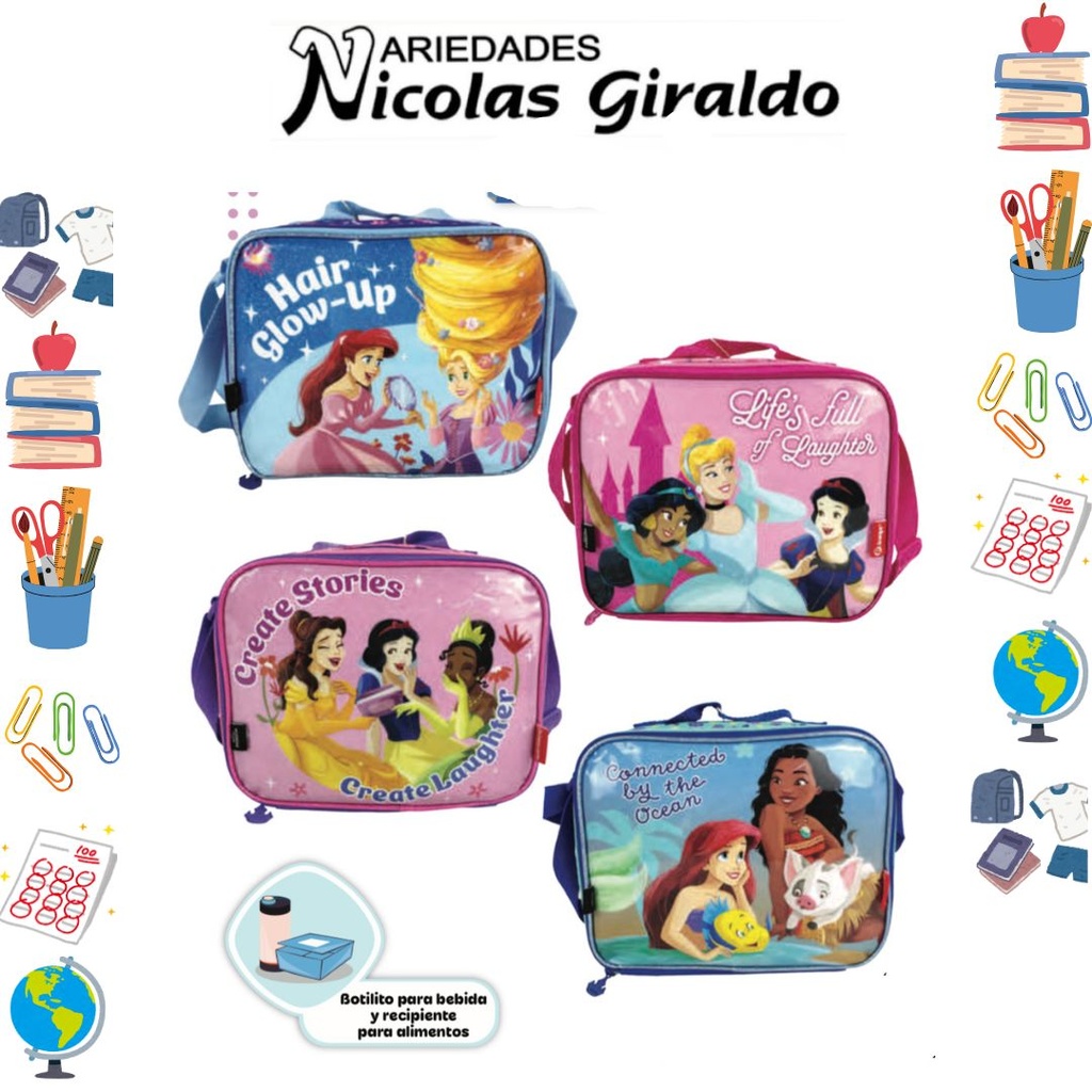 Lonchera primavera princesa horizontal