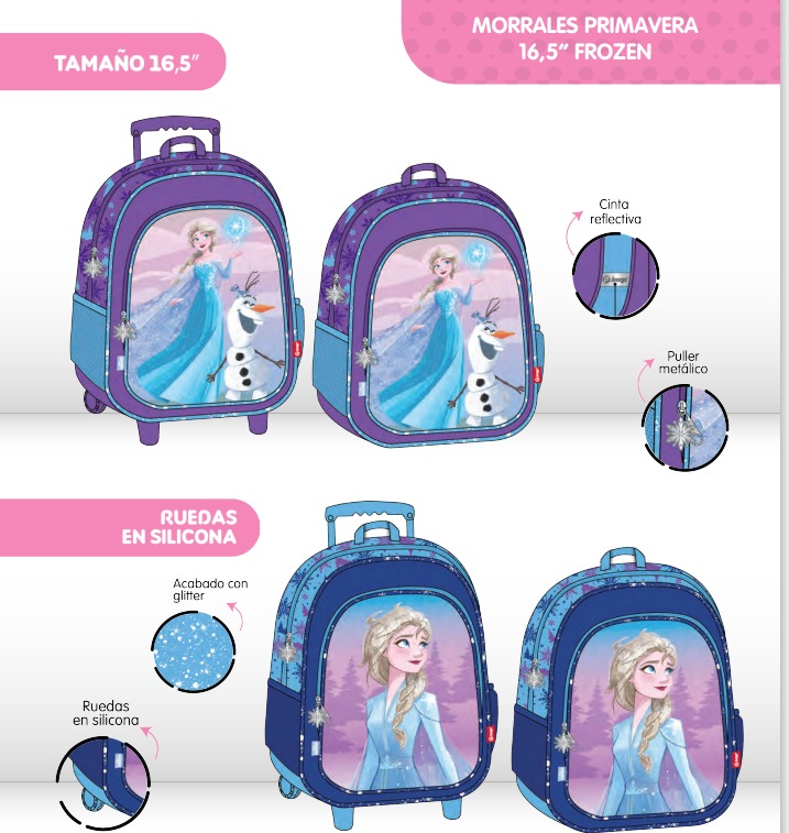 Morral prim. grande ruedas frozen