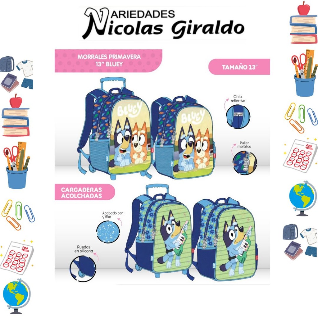 Morral prim. personaje pequeño bluey