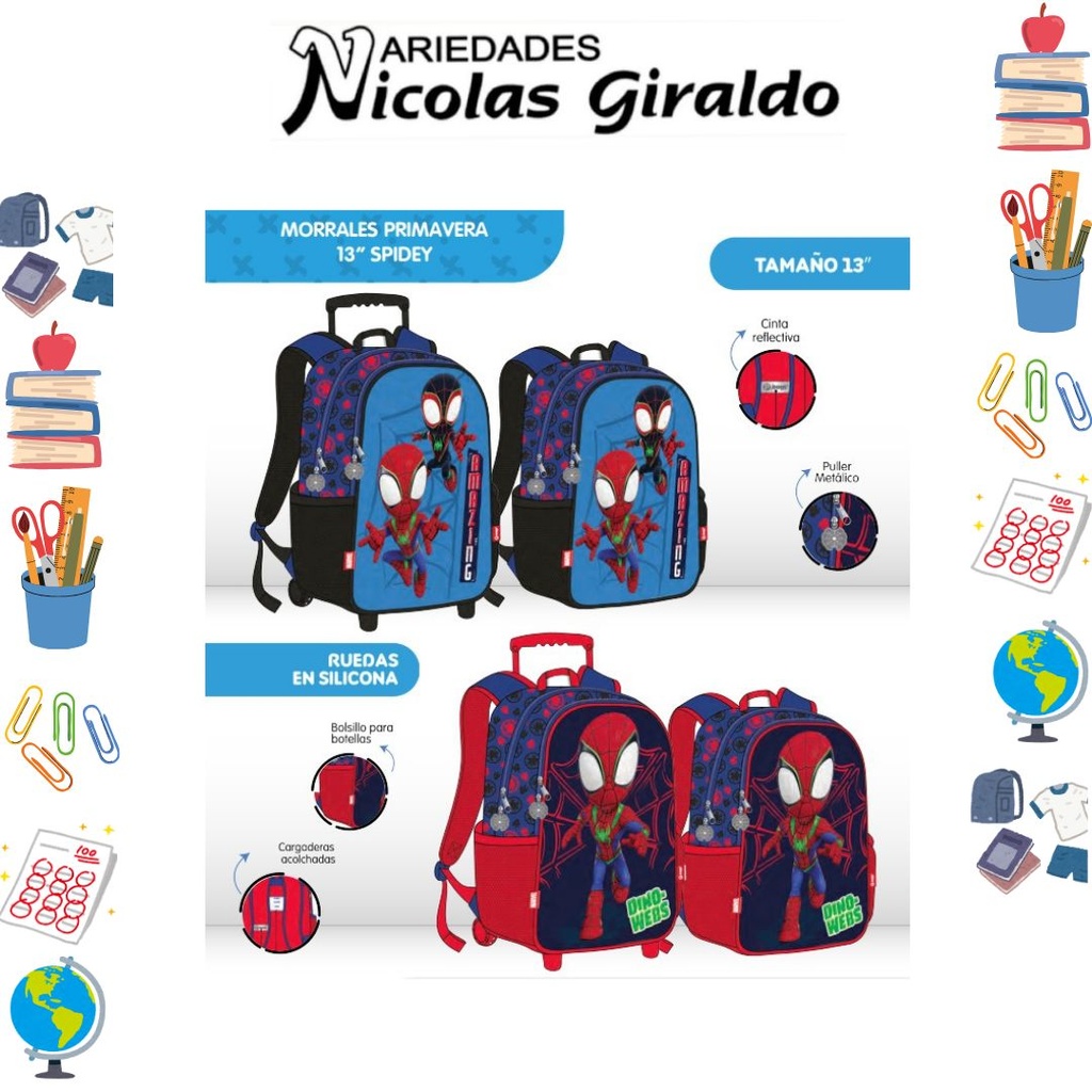 Morral prim. personaje pequeño spidey
