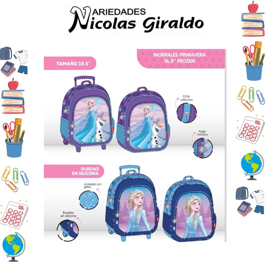 Morral prim. personajes grande frozen