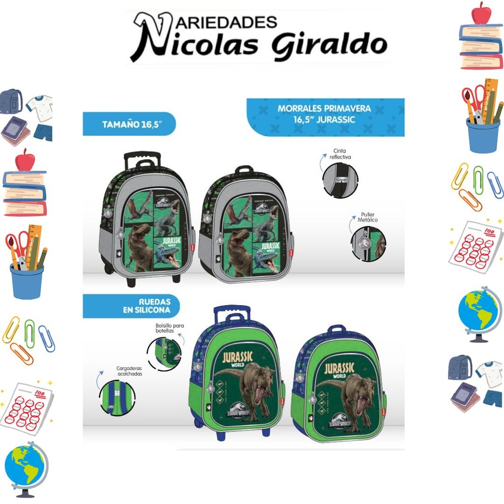 Morral prim. personajes grande jurasic