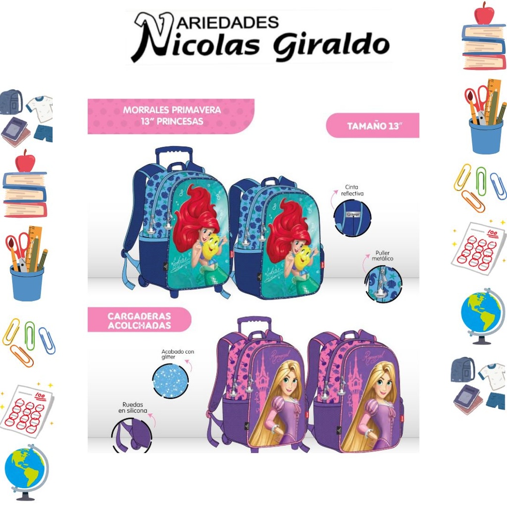 Morral prim. rueda pequeño princesa