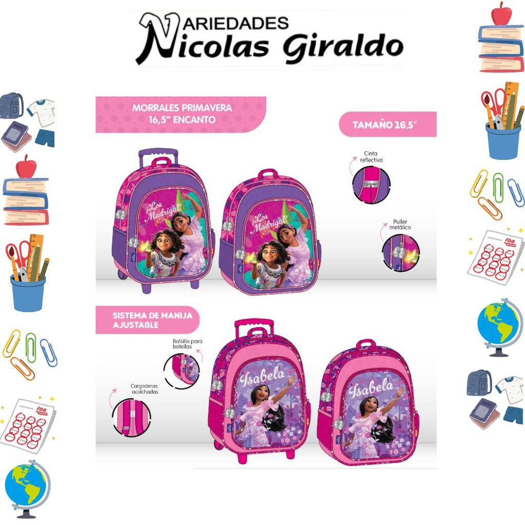 Morral prim. ruedas grande encanto