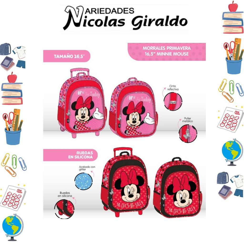 Morral prim. ruedas grande minie