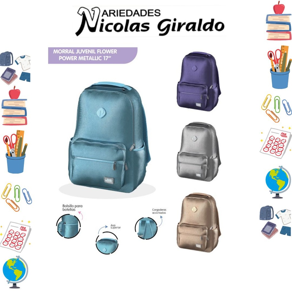 Morral prim. dama metalizado