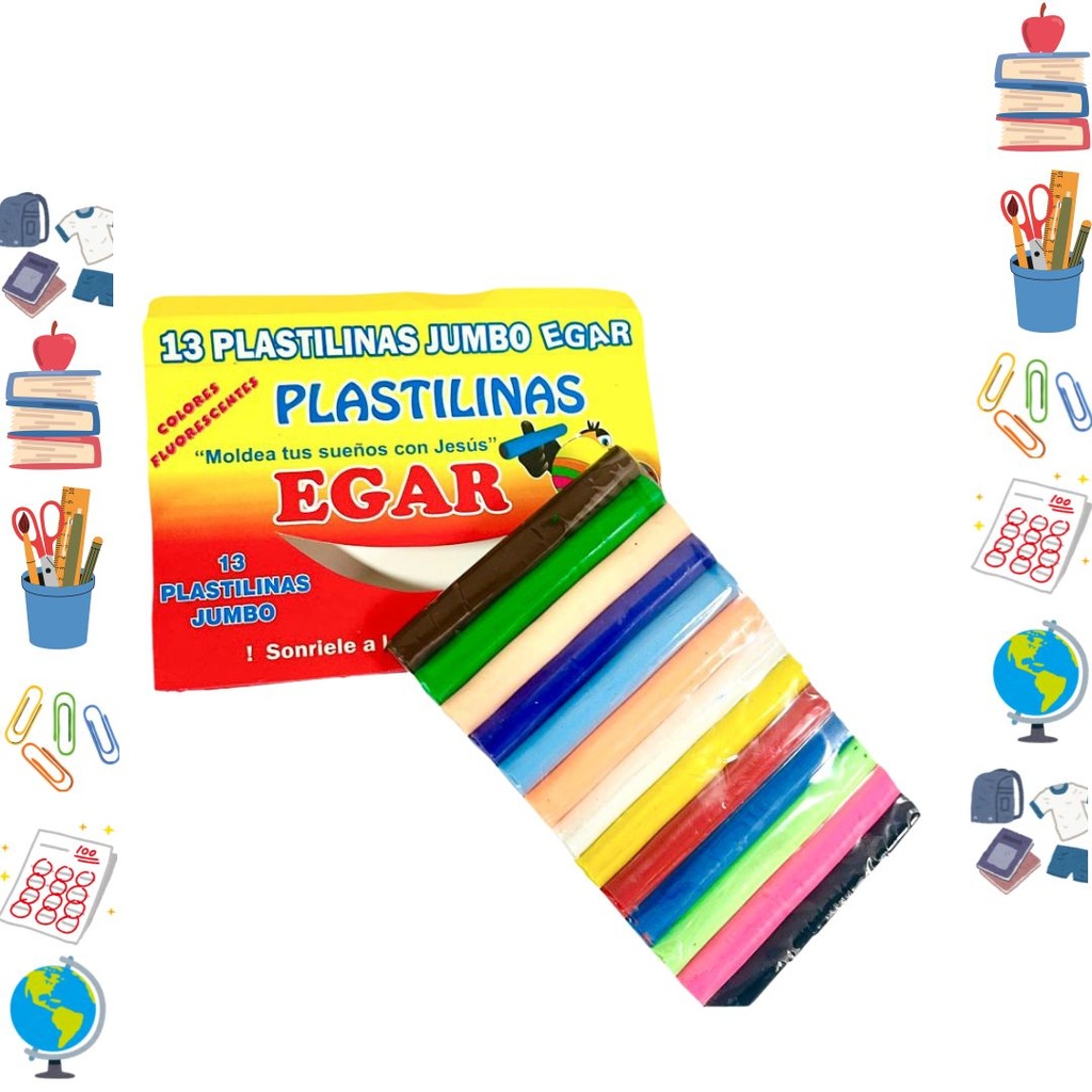 Plastilina egar jumbo x13