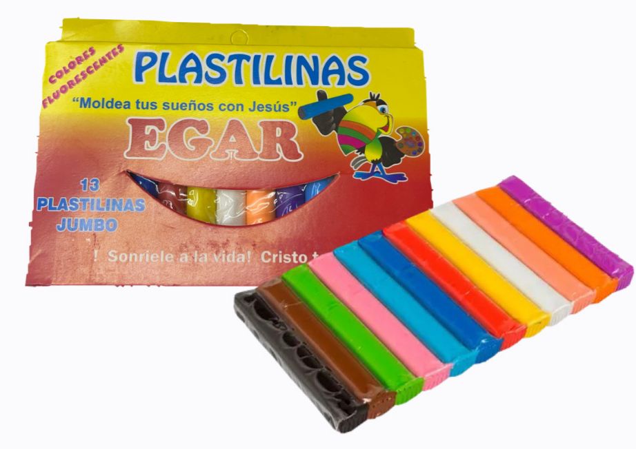 Plastilina egar jumbo x13