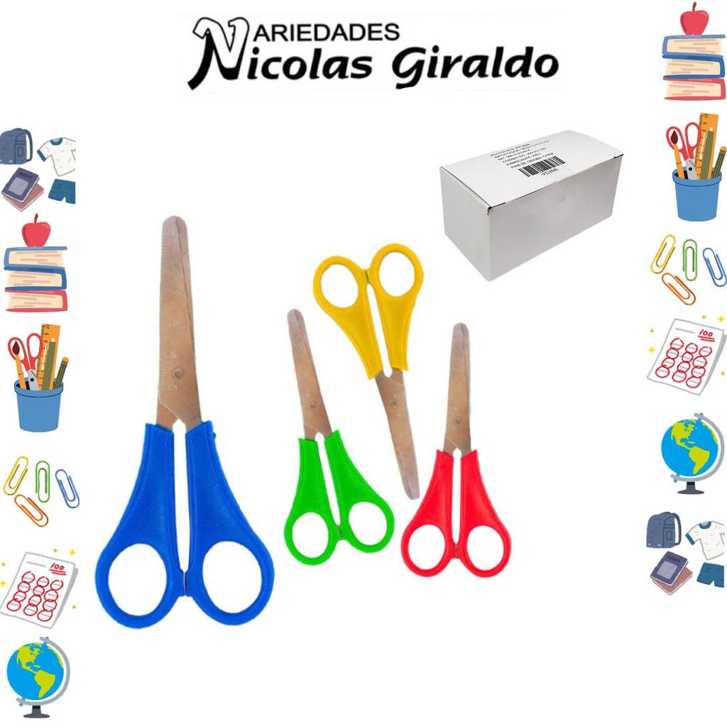 Tijera punta roma economica caja x24