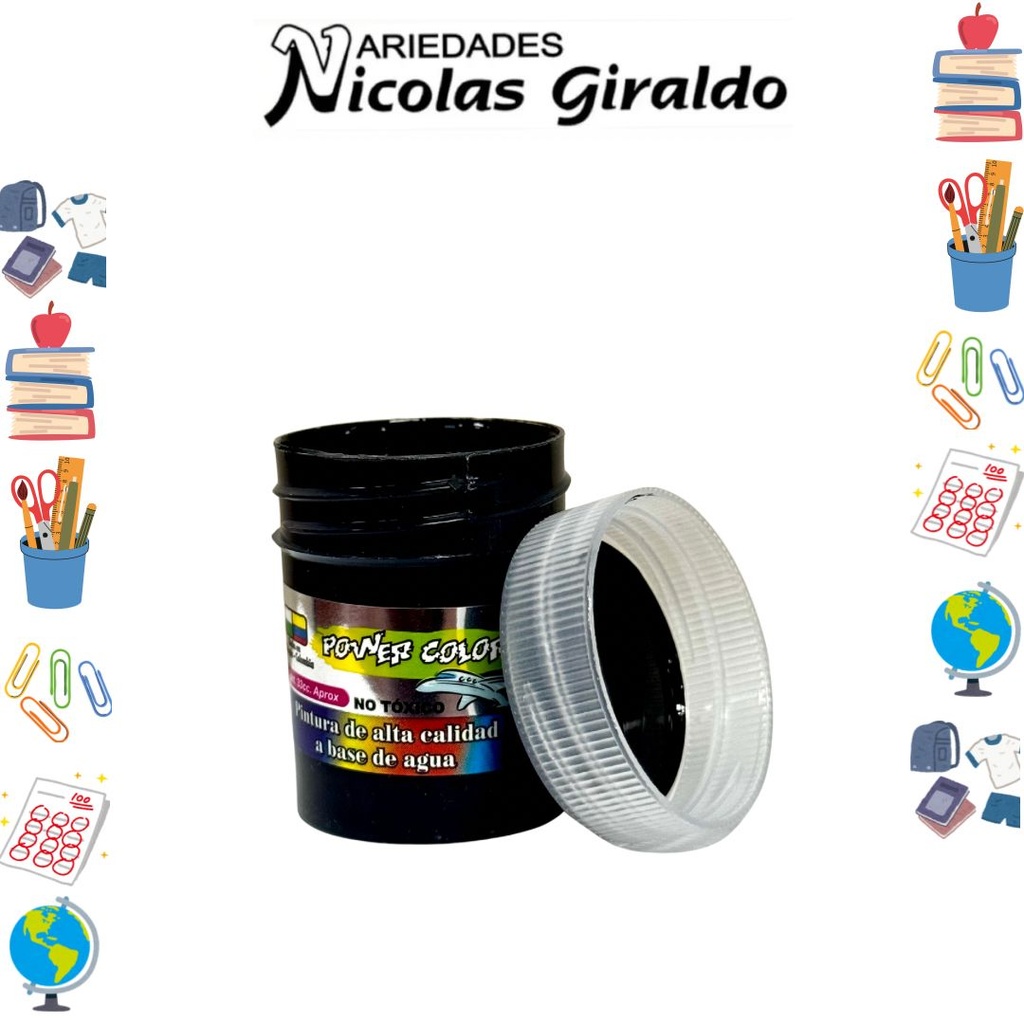 Vinilo power color x33 cc negro