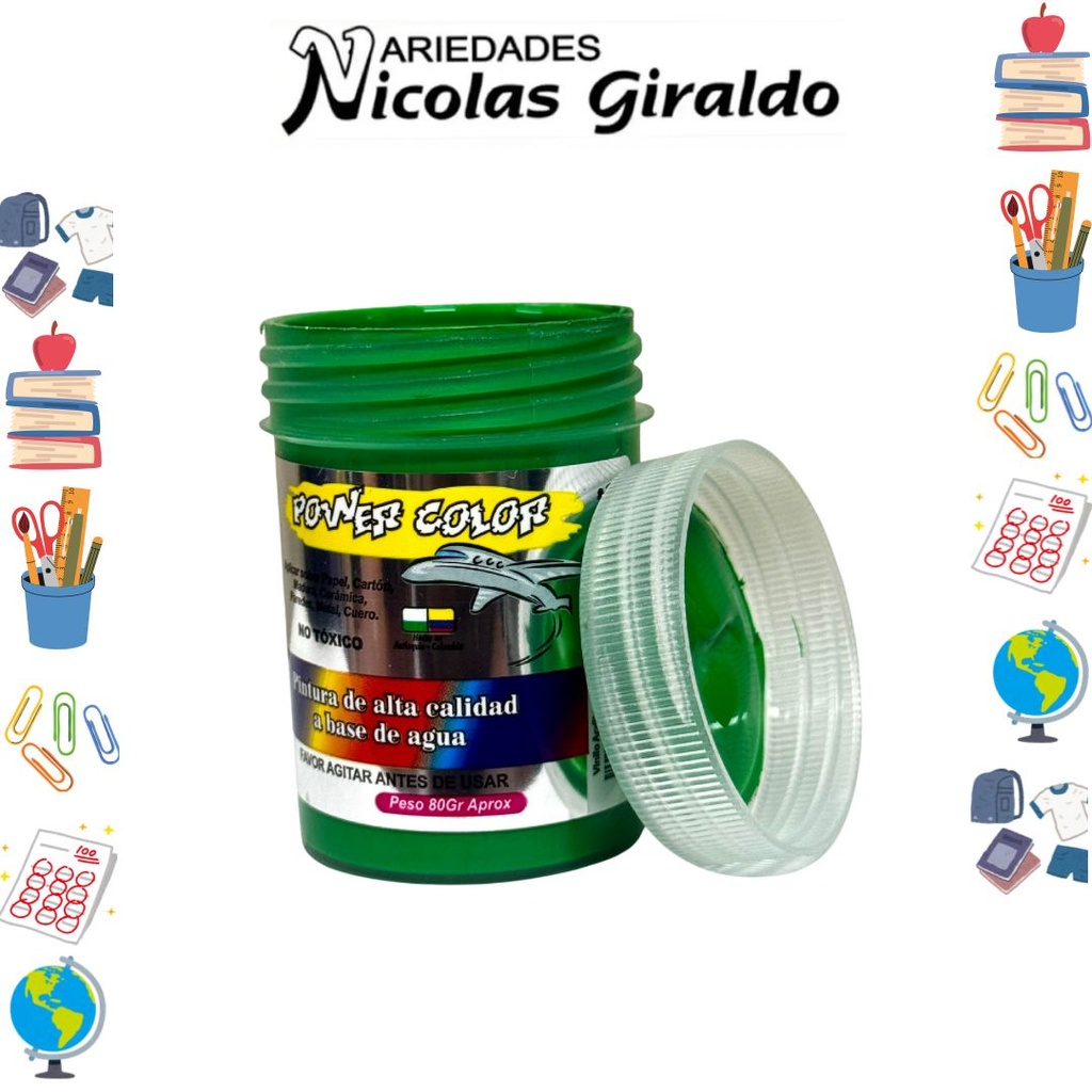 Vinilo power color x80 cc verde