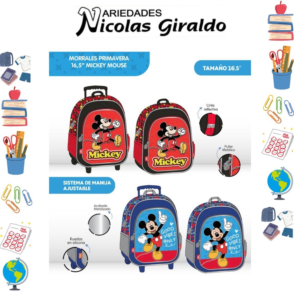 Morral prim. ruedas grande mickey