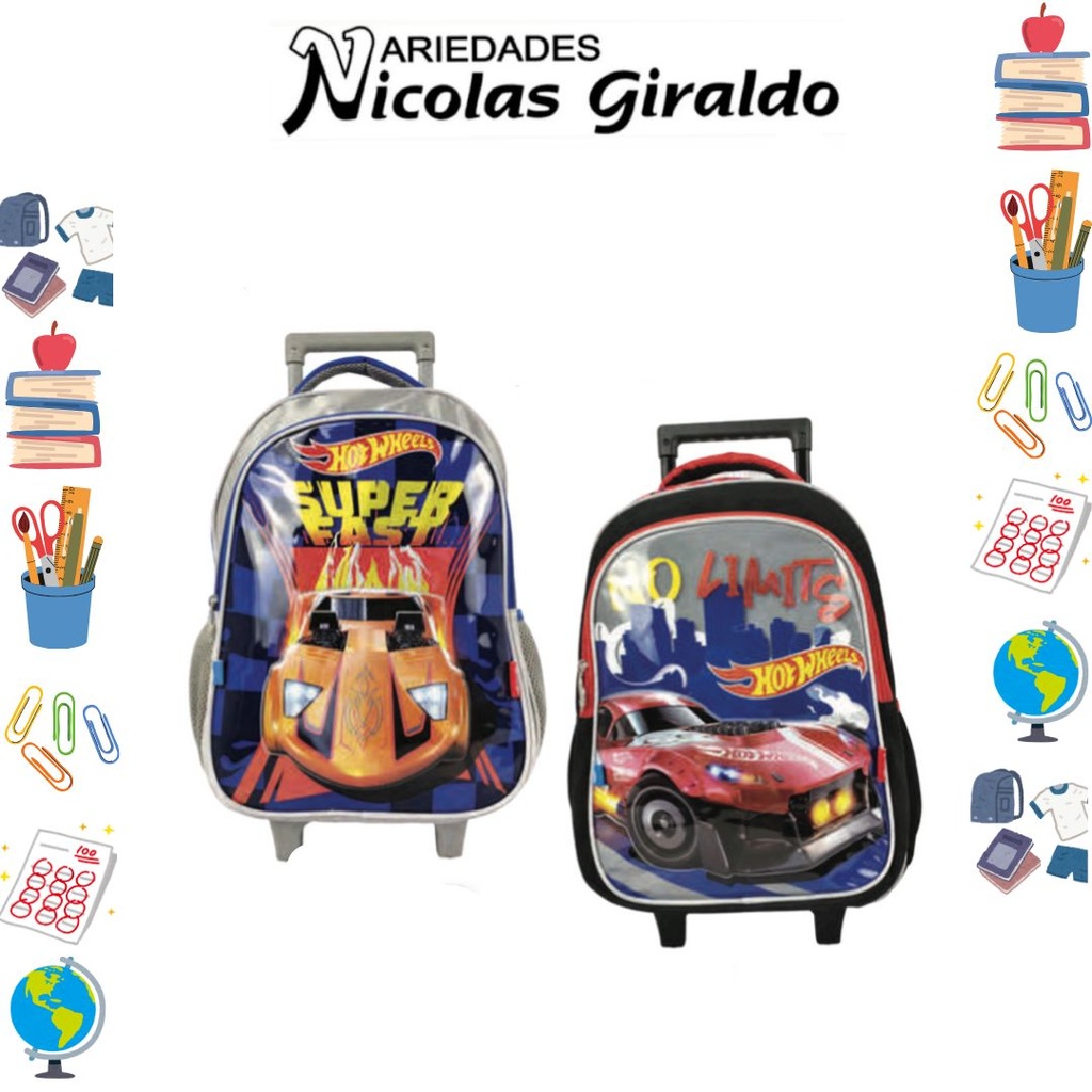 Morral prim. ruedas grande hot wheels