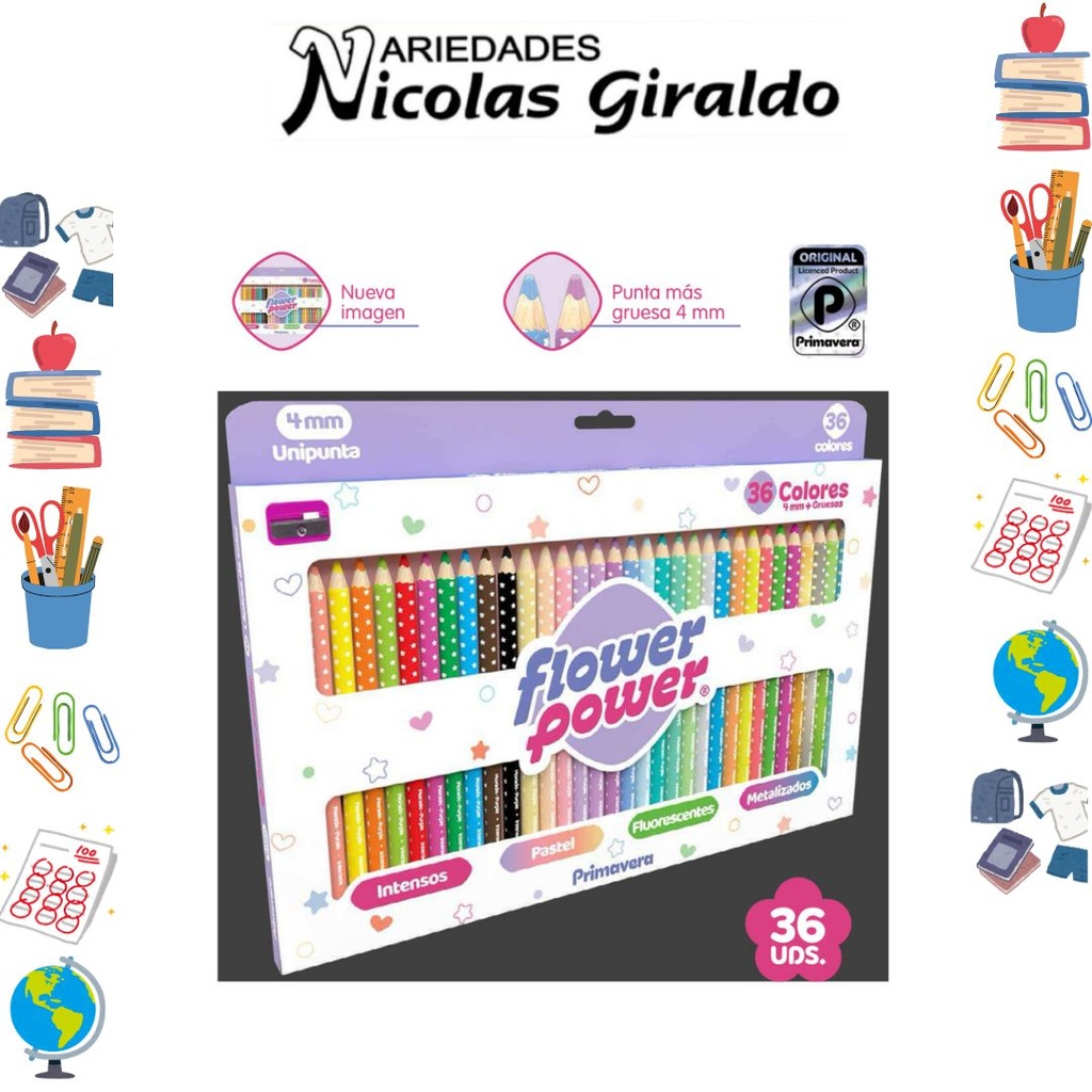 Color primavera unipunta flower power x36 