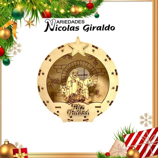 [AG0033] PESEBRE LASER CIRCULAR X1