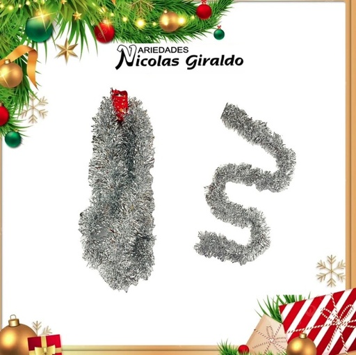 [FL-325-S] @GUIRNALDA CHINA 9CM X2 MTS PLATA 