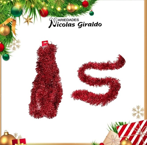[FL-325-R] @GUIRNALDA CHINA 9CM X2 MTS ROJA 