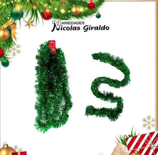 [FL-325-G] @GUIRNALDA CHINA 9CM X2 MTS VERDE 
