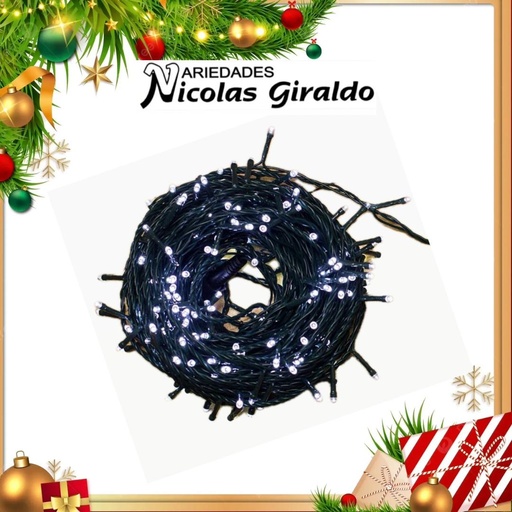 [A1102GW] @INSTALACION LED X300L LINEAL BLANCA 24 MTS CABLE VERDE 