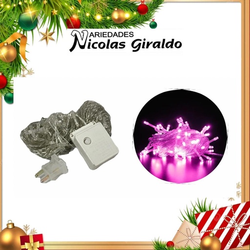 [A0324TP] @INSTALACION LED X100L LINEAL PURPURA 9 MTS CABLE TRANS