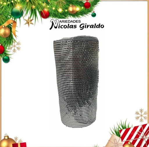 [VNG-113P] @MALLA DECORATIVA 26CM 8 YARDAS PLATA