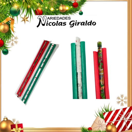 [205070] @PAPEL CELOFAN NAVIDEÑO X3 