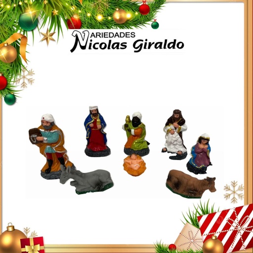 [A001C] PESEBRE ESTRELLAS BELEN #12 COLOR