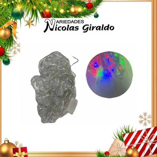 [A3102] @INSTALACION FIGURA LED BOLA X20L 4 MTS 