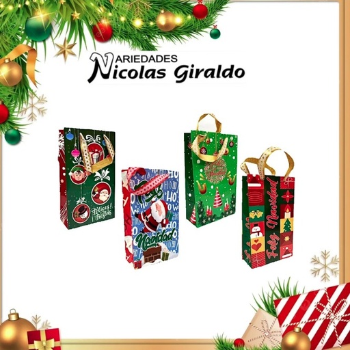 [127149] BOLSA REGALO CARIÑITO NAVIDAD PEQUEÑA