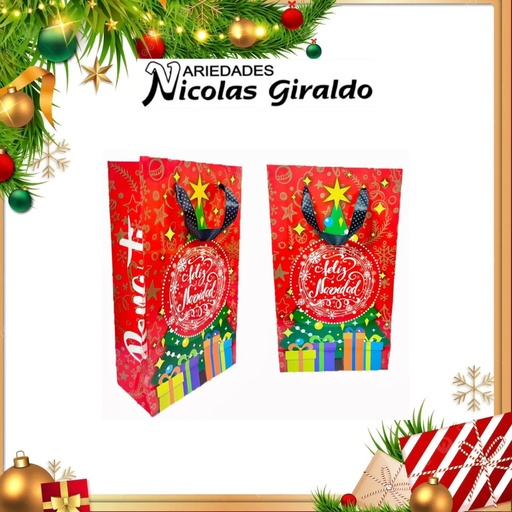 [127103] BOLSA REGALO CARIÑITO NAVIDAD GRANDE