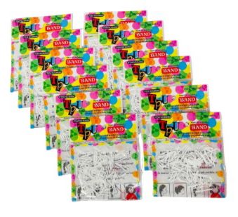 [MP40] Caucho gomelo grueso blanco bolsa x12 (MR-0362)