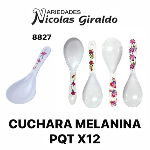 [8827] @Cuchara melanina PQT X12 (UND $550)