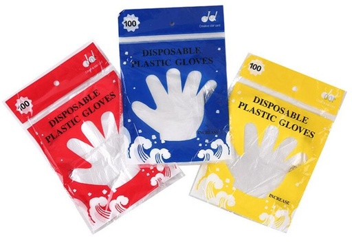 [PT19169] Guante plastico transparente x100