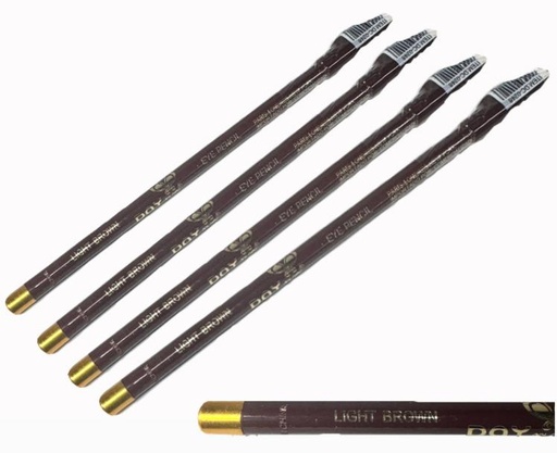 [YG252-L] Lapiz ojos sencillo cafe claro x12 unidades