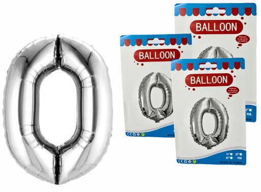 [DF-013] @(1404P)Numero inflable plata #0