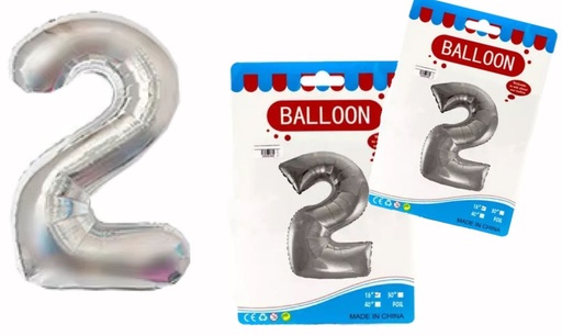 [05-124] @Numero inflable plata #2
